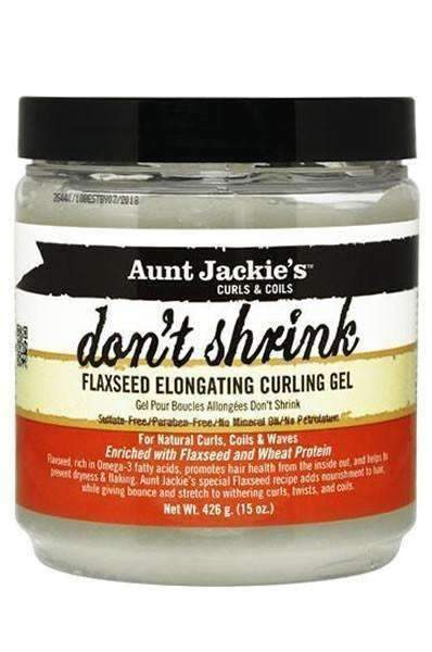 Aunt Jackie's "Don't Shrink" Flaxseed Elongating Curl Gel 15oz - Deluxe Beauty Supply