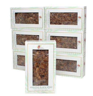 Alikay Naturals Black Soap Pack of 7 - Deluxe Beauty Supply