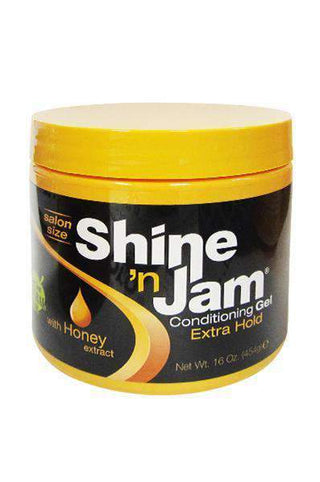 Ampro Shine 'n Jam Gel Extra Hold 16oz - Deluxe Beauty Supply