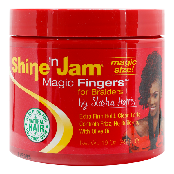 Ampro Shine 'n Jam Magic Fingers for Braiders 16oz - Deluxe Beauty Supply