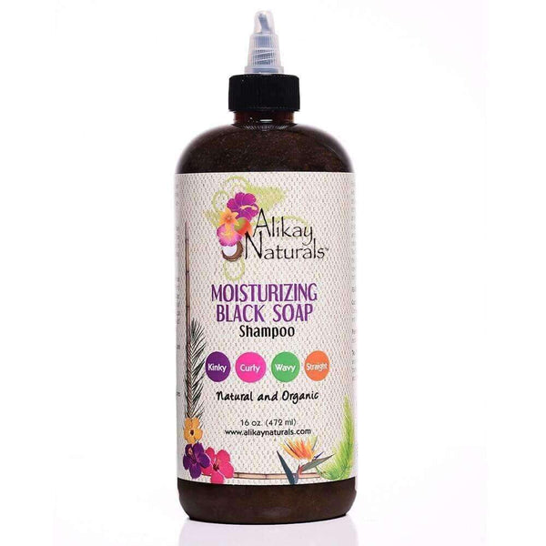 Alikay Naturals Moisturizing Black Soap Shampoo 16oz - Deluxe Beauty Supply