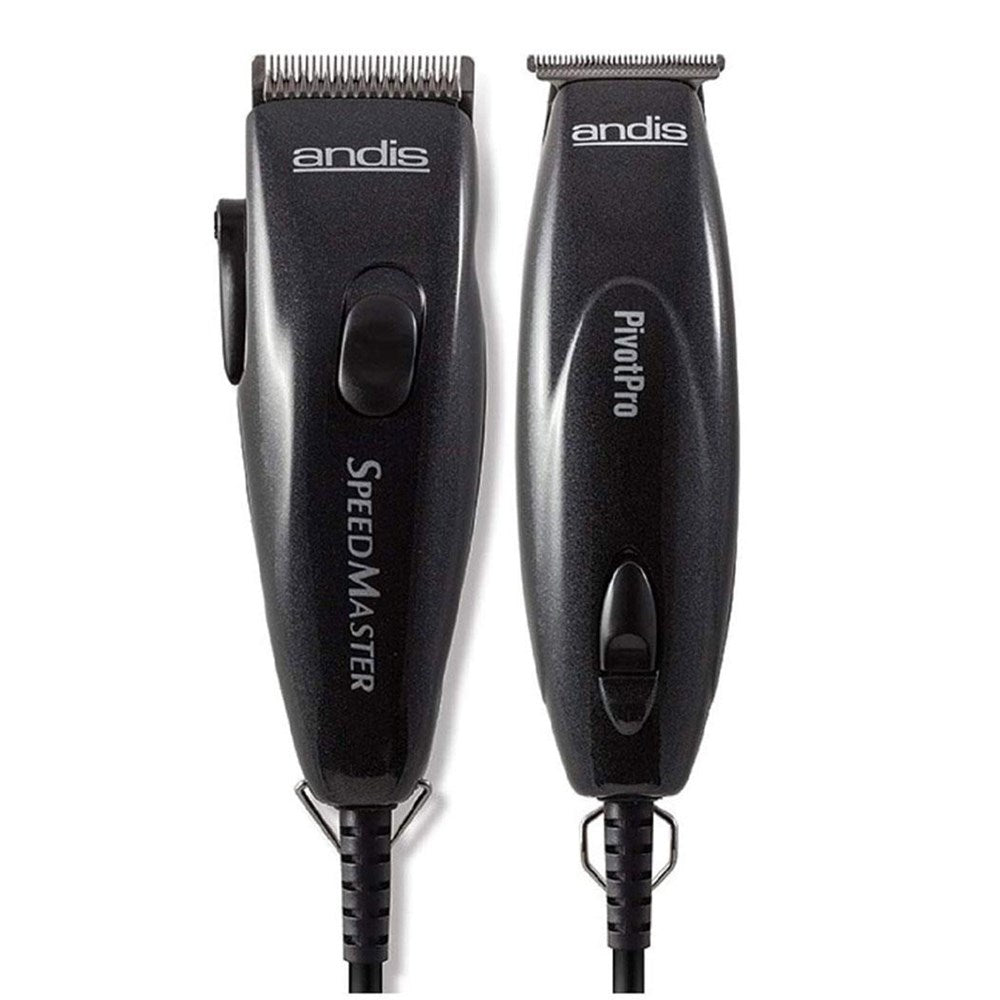 Andis Pivot Motor Clipper & Trimmer Combo - Black