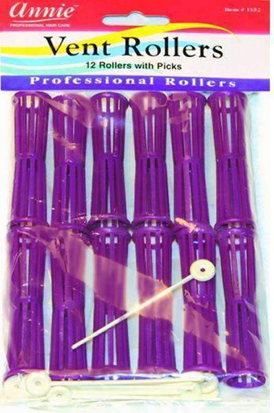 Annie Wire Mesh Rollers Vent Rollers - 12 rollers w/ picks #1152 - Deluxe Beauty Supply