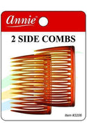 Annie Side Hair Comb Medium 2pc #3206