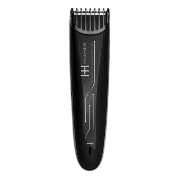 Hot & Hotter Built-In Adjustable Guide Rechargeable Clipper Black #5795