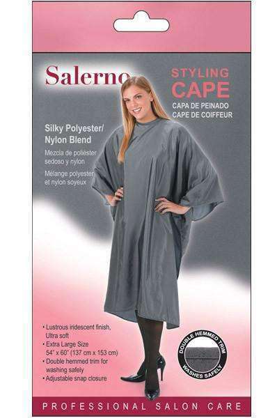 Salerno Silky Polyester Nylon Blend Styling Cape - Light Blue #7716 - Deluxe Beauty Supply