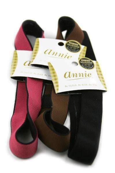 Annie Headband Anti-Slip Silicone Grip Lining Assorted #8862 - Deluxe Beauty Supply
