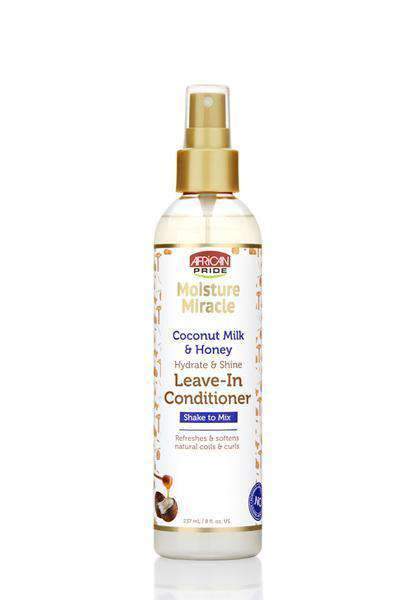 African Pride Moisture Miracle Coconut Milk & Honey Leave In Conditioner - Deluxe Beauty Supply