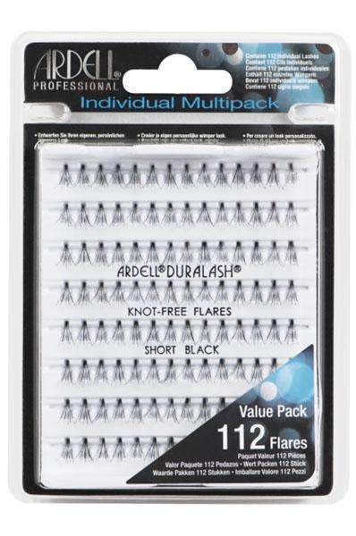 Ardell Individual Lashes Multipack - Knot Free Flares Short Black - Deluxe Beauty Supply