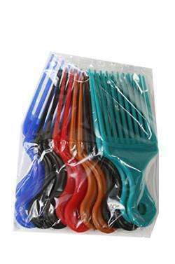 Magic Collection 12 Pack Plastic Piks - Assorted - Deluxe Beauty Supply
