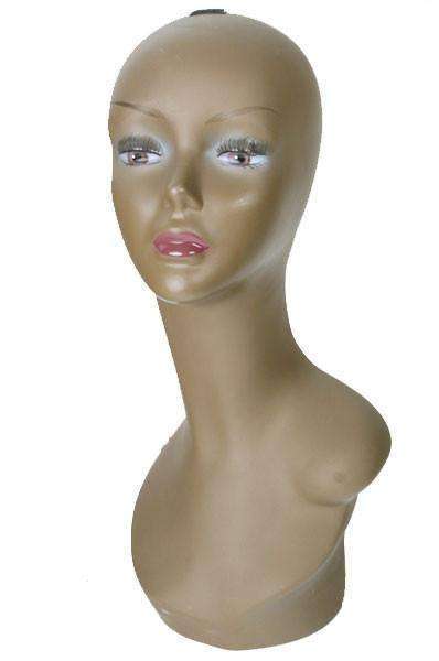 Styrofoam Head with Full Makeup - Deluxe Beauty Supply