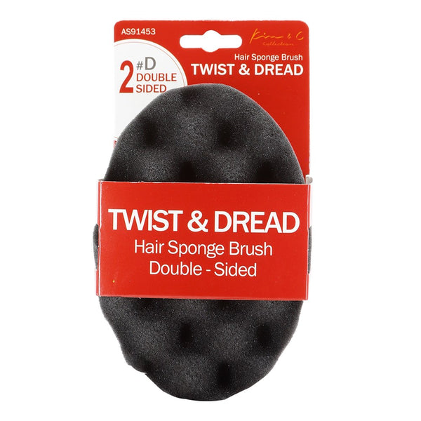 Double Sided Twist & Dread Hair Sponge Brush #D