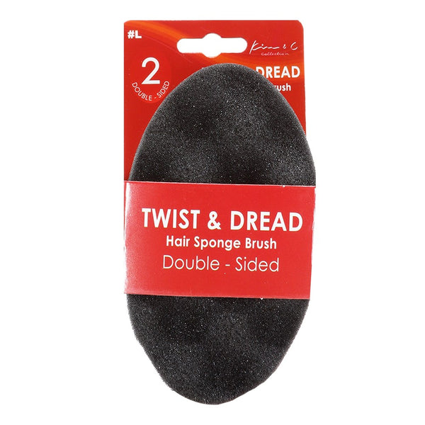 Double Sided Mini Twist & Dread Sponge Brush #L