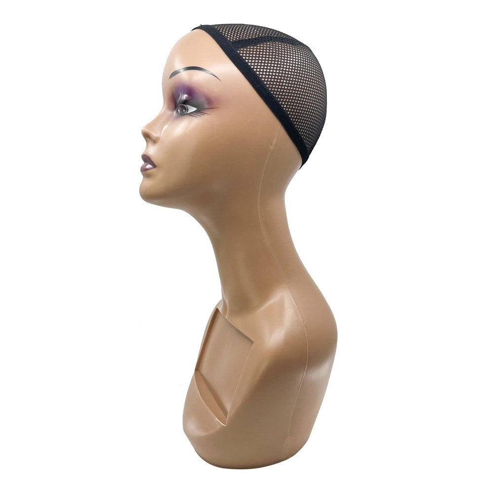 Mannequin Head with Wig Cap