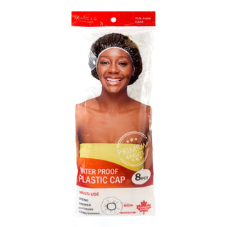 Waterproof Plastic Caps 8pcs - Clear