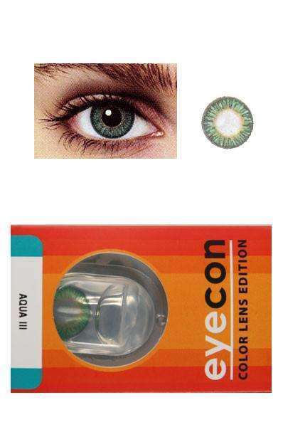 Eyecon Colour Lenses - 3 Tone Aqua - Deluxe Beauty Supply