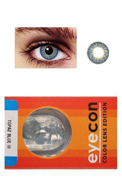 Eyecon Colour Lenses - 3 Tone Topaz Blue - Deluxe Beauty Supply
