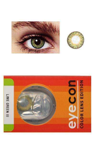 Eyecon Colour Lenses - 3 Tone Lime Green - Deluxe Beauty Supply