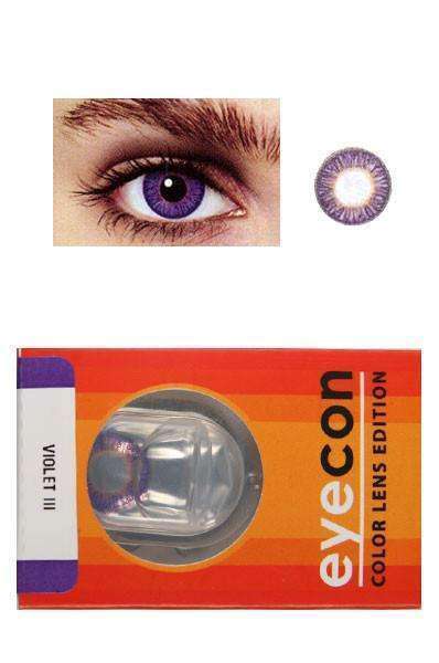 Eyecon Colour Lenses - 3 Tone Violet - Deluxe Beauty Supply
