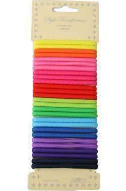27pcs Ponytail Holders Assorted - Deluxe Beauty Supply