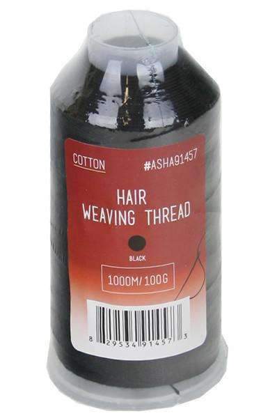 Cotton Weaving Thread - Black - Deluxe Beauty Supply