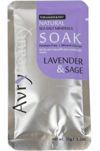 Avry Beauty Sea Salt Soak - Lavender & Sage - Deluxe Beauty Supply