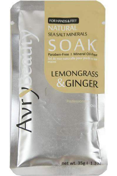 Avry Beauty Sea Salt Soak - Lemongrass & Ginger - Deluxe Beauty Supply