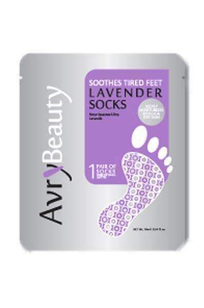 Avry Beauty Nourishing Pedicure Socks - Lavender - Deluxe Beauty Supply