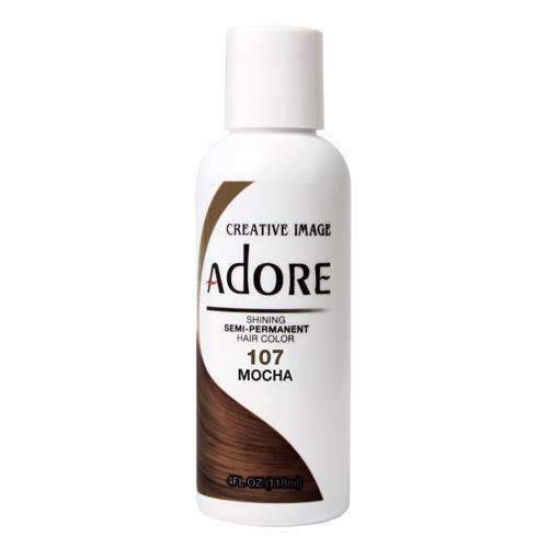 Adore Semi-Permanent Hair Color - 107 Mocha - Deluxe Beauty Supply