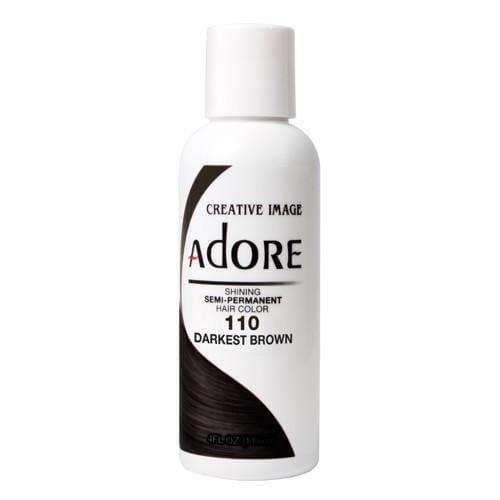 Adore Semi-Permanent Hair Color - 110 Darkest Brown - Deluxe Beauty Supply