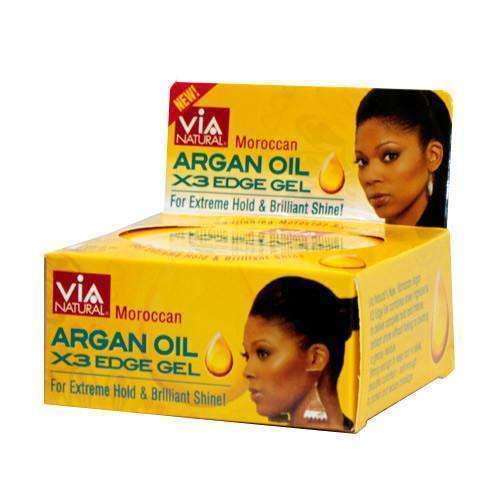 Via Natural Moroccan Argan Oil X3 Edge Gel - Deluxe Beauty Supply