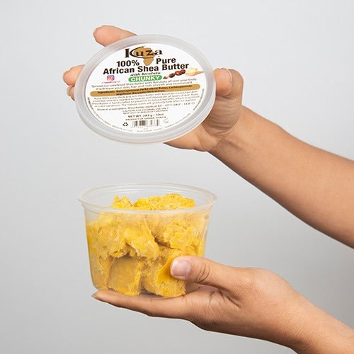 Kuza 100% Pure African Shea Butter Yellow Chunky - 10oz