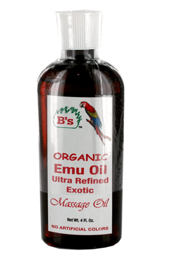 B's Organic Emu Oil Massage Oil - Deluxe Beauty Supply