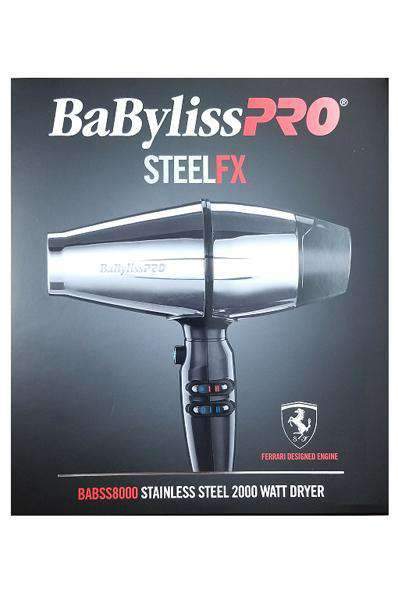 BaByliss Pro SteelFX Stainless Steel Dryer - Deluxe Beauty Supply