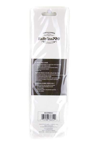 BaByliss Pro Comb Flat Top Comb 9 " - Deluxe Beauty Supply