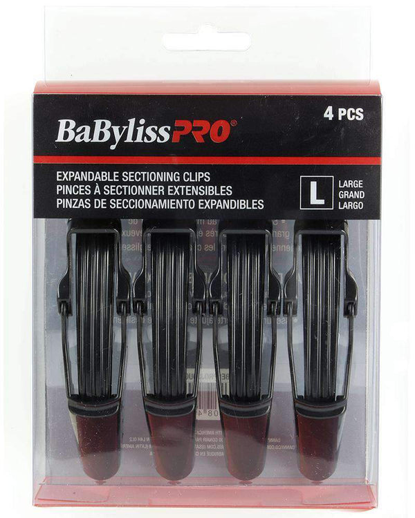 BaBylissPRO Jumbo Expandable Sectioning Clips (5.5inch) - Deluxe Beauty Supply