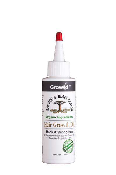 Growild Baobob & Black Castor Hair Growth Oil - Deluxe Beauty Supply