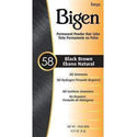 Bigen Permanent Powder Hair Color - 58 Black Brown - Deluxe Beauty Supply