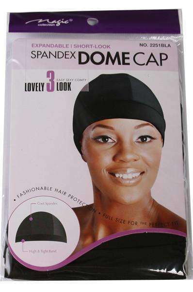 Magic Collection Expandable Spandex Dome Cap #2251BLA - Deluxe Beauty Supply
