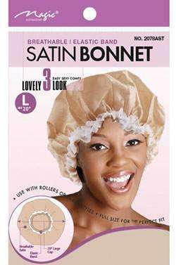 Magic Collection Large Satin Bonnet #2078AST Assorted - Deluxe Beauty Supply