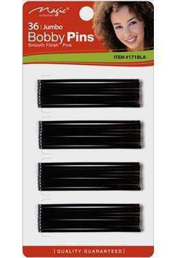 Magic Collection Jumbo Bobby Pins #171 Black - Deluxe Beauty Supply