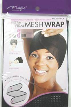 Magic Collection Extra Firm Mesh Wrap #2017BLA - Deluxe Beauty Supply