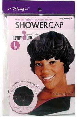 Magic Collection Large Shower Cap #2214BLA - Deluxe Beauty Supply