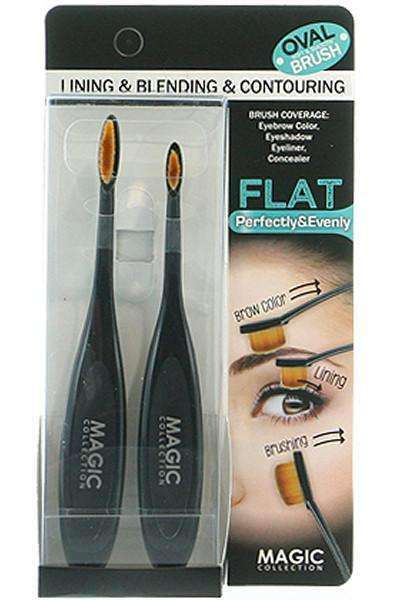 Magic Collection Oval Lining & Blending & Contouring Brush 2pc - Deluxe Beauty Supply