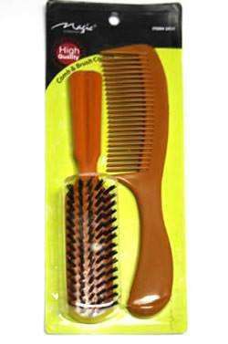 Magic Collection Handle Comb & Brush Set - Deluxe Beauty Supply
