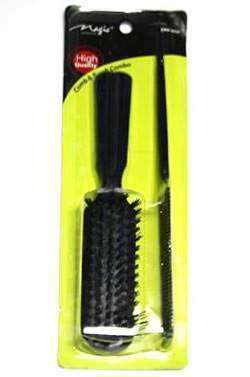 Magic Collection Bone Tail Comb & 8" Brush Combo #2456 - Deluxe Beauty Supply