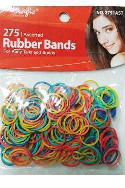 Magic Collection Rubber Bands Assorted 275pcs - Deluxe Beauty Supply