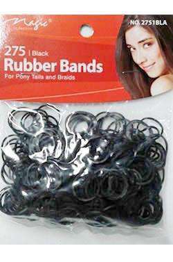 Magic Collection Rubber Bands Black 275pcs - Deluxe Beauty Supply