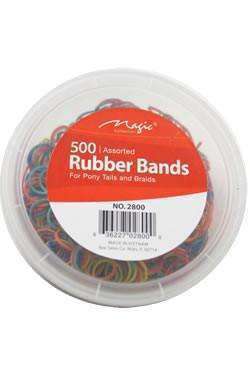 Magic Collection Rubber Bands Assorted 500pcs - Deluxe Beauty Supply