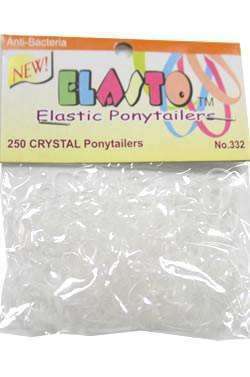 Magic Collection Elastic Ponytailers Clear - Deluxe Beauty Supply